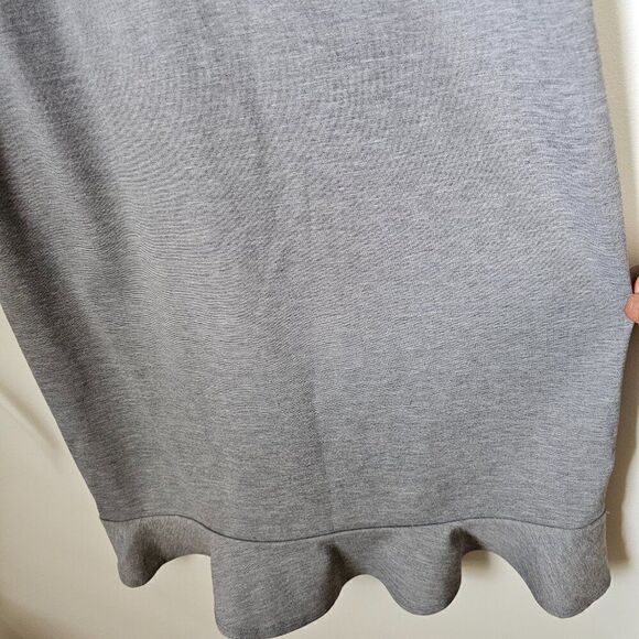 EUC LIKE NEW OLD NAVY GREY FLUTTER SLEEVES MIDI DRESS SIZE LARGE - Picture 10 of 16